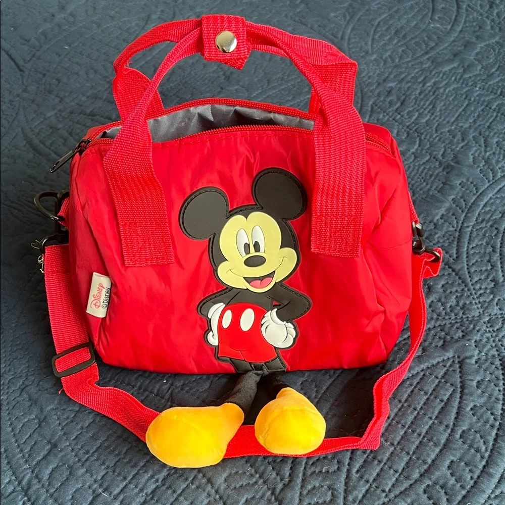 Disney Red Mickey Mouse Tote with Yellow Accents